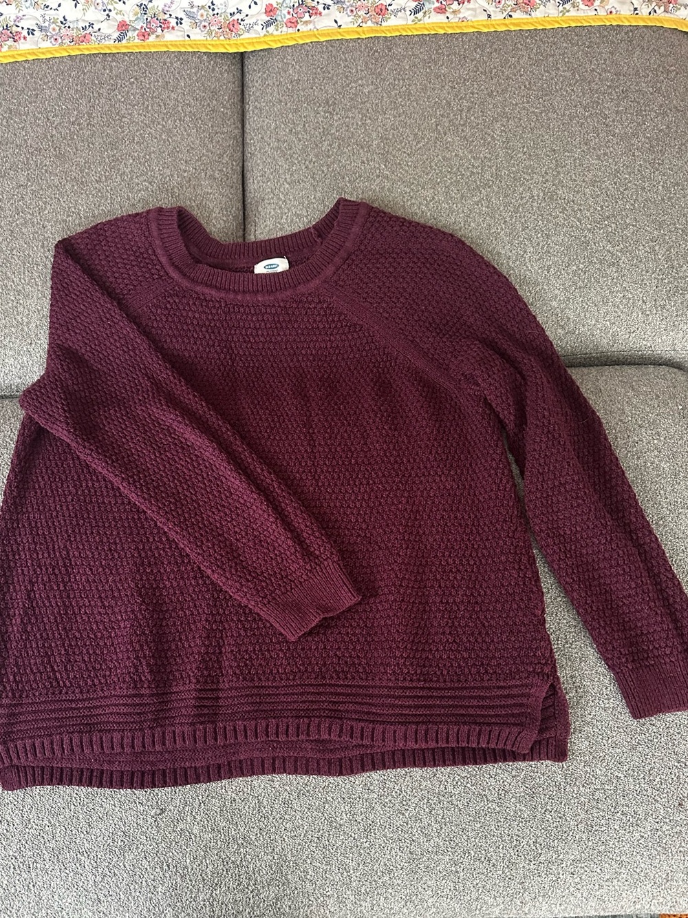 Old Navy Burgundy Crewneck Sweater